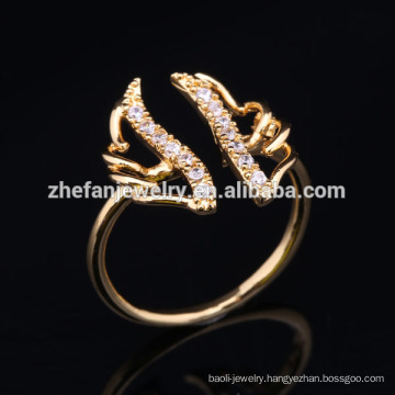 2018 jewelry wholesale newest angle wing ring